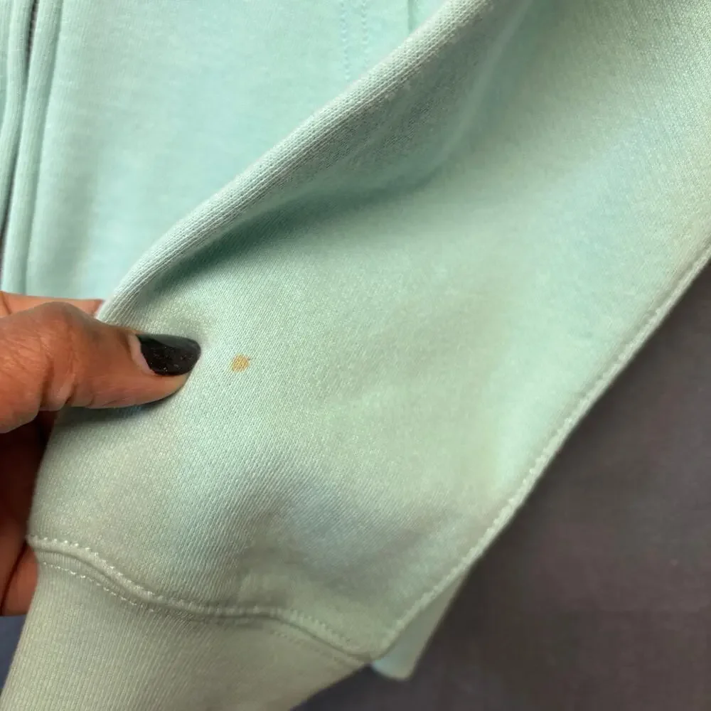 Polo Ralph Lauren Full Zip Hoodie Kids Medium Preppy Cozy Streetwear Aqua Teal